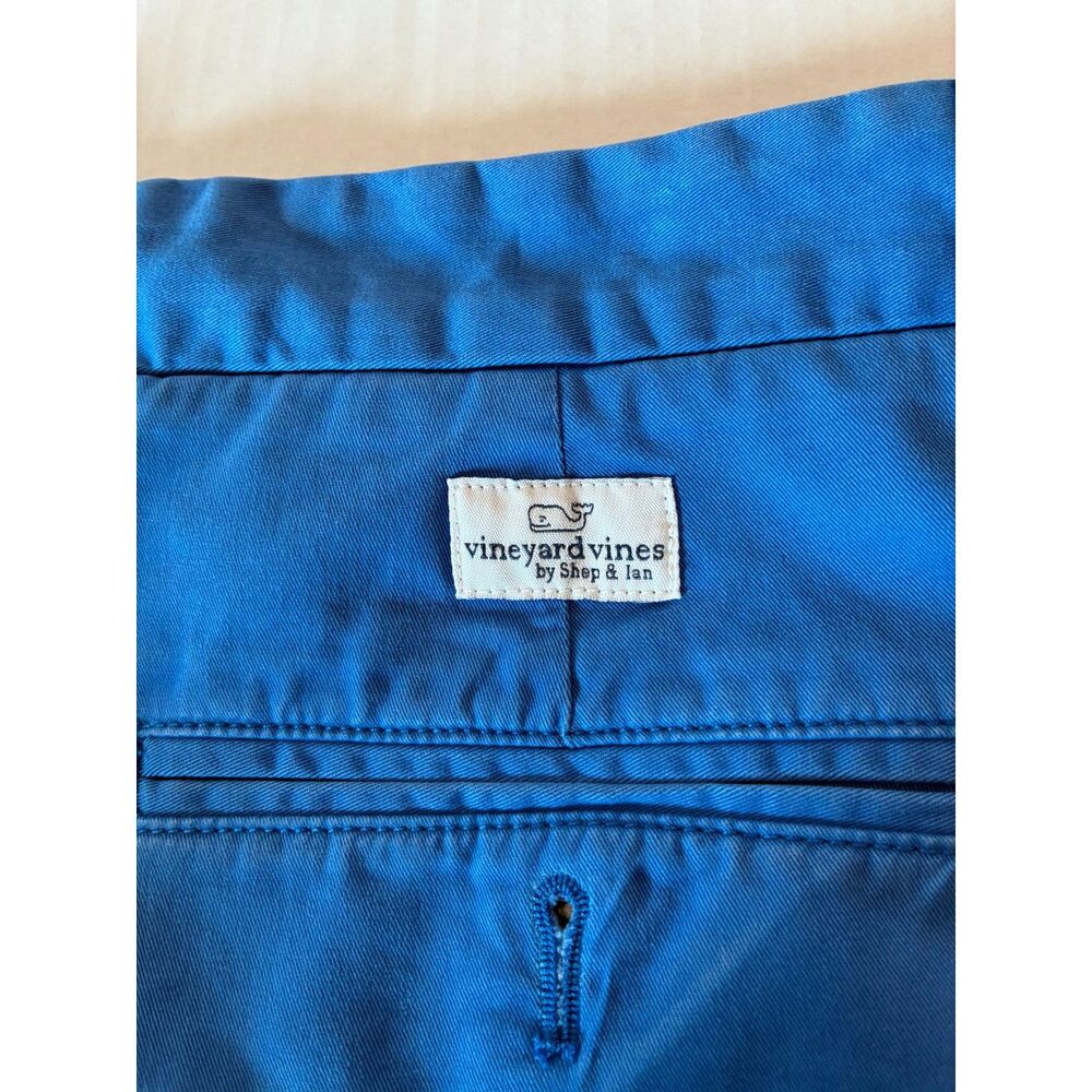 Vineyard Vines Breaker Shorts Mens 38 Blue Cotton Stretch Chino Preppy - Picture 5 of 8
